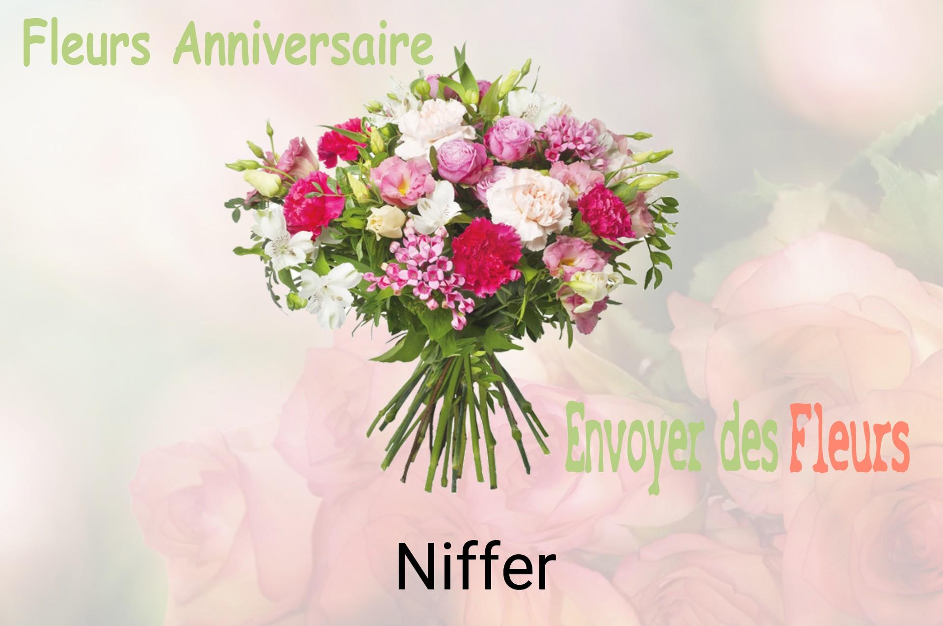 Bouquet de fleurs d’anniversaire livré à Niffer