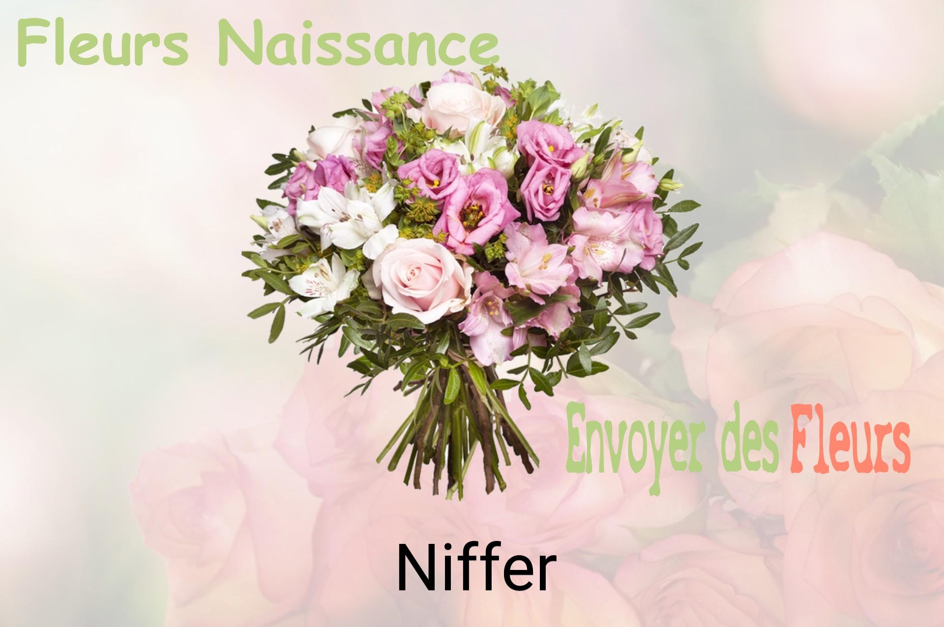 Bouquet de fleurs de naissance livré à Niffer